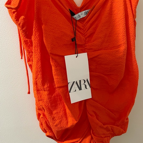 Zara Ruched Bodysuit with Straps - Picture 2 of 4